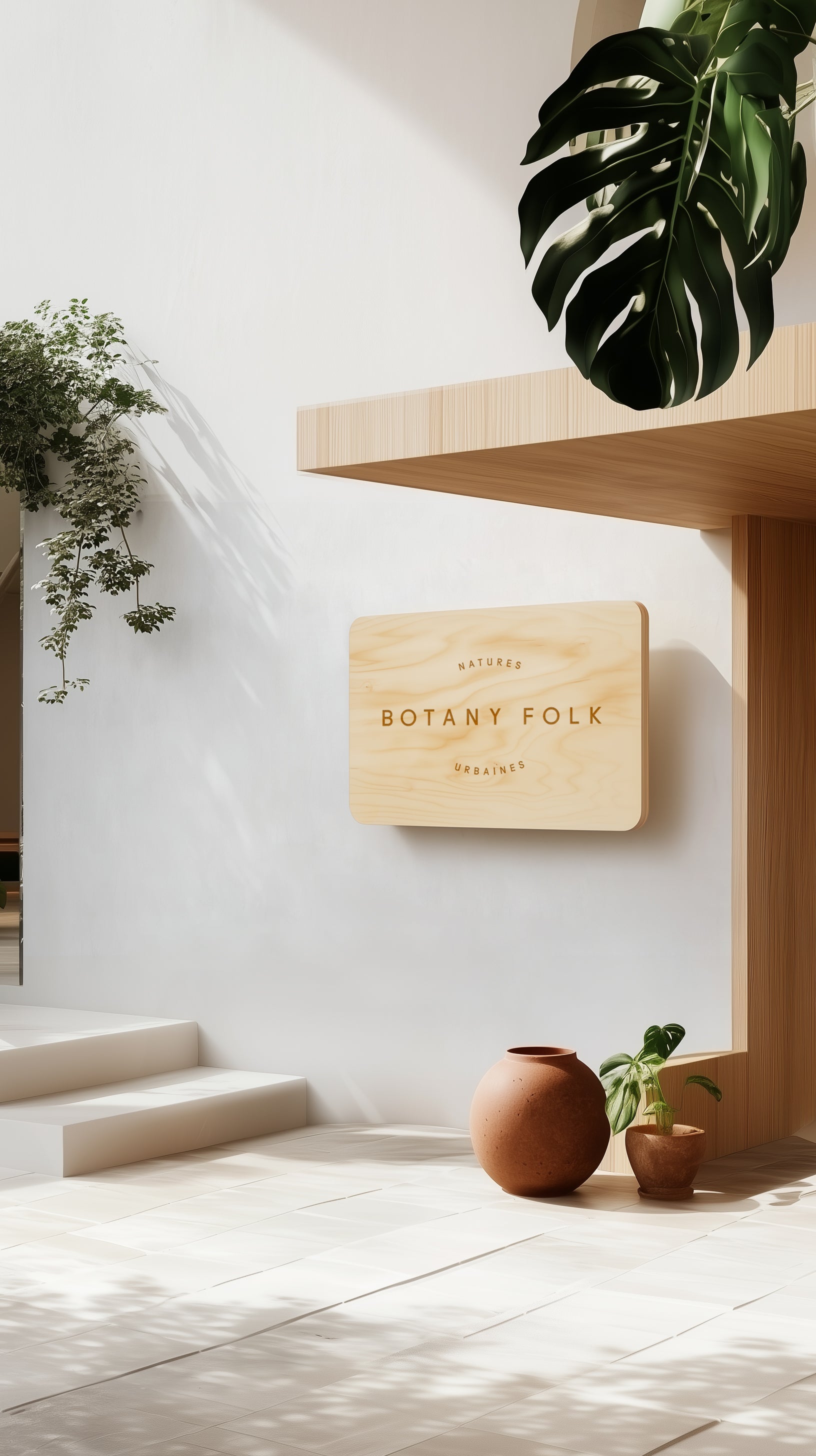 Large Rectangular Timber Business Signage