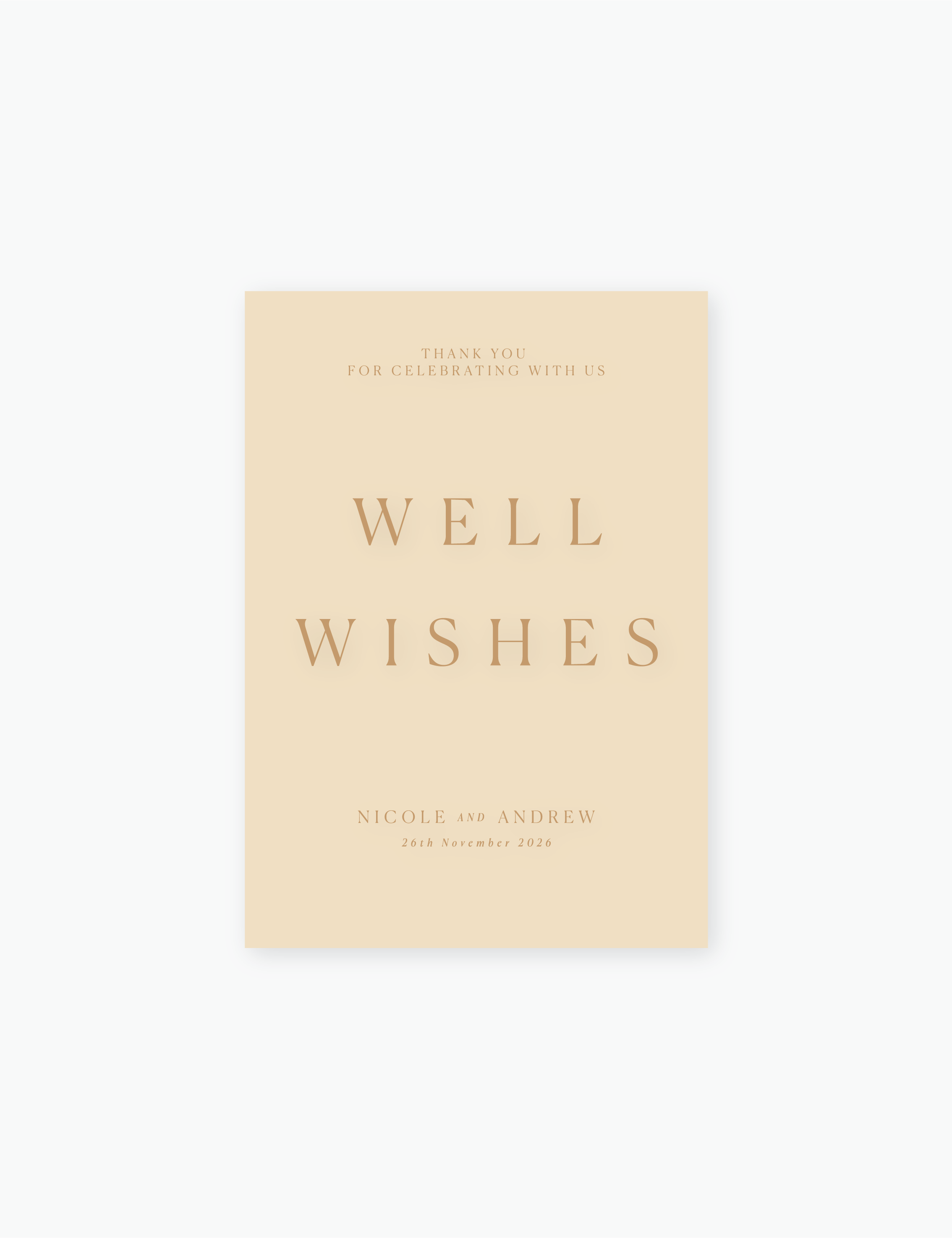 Classique Well Wishes Sign