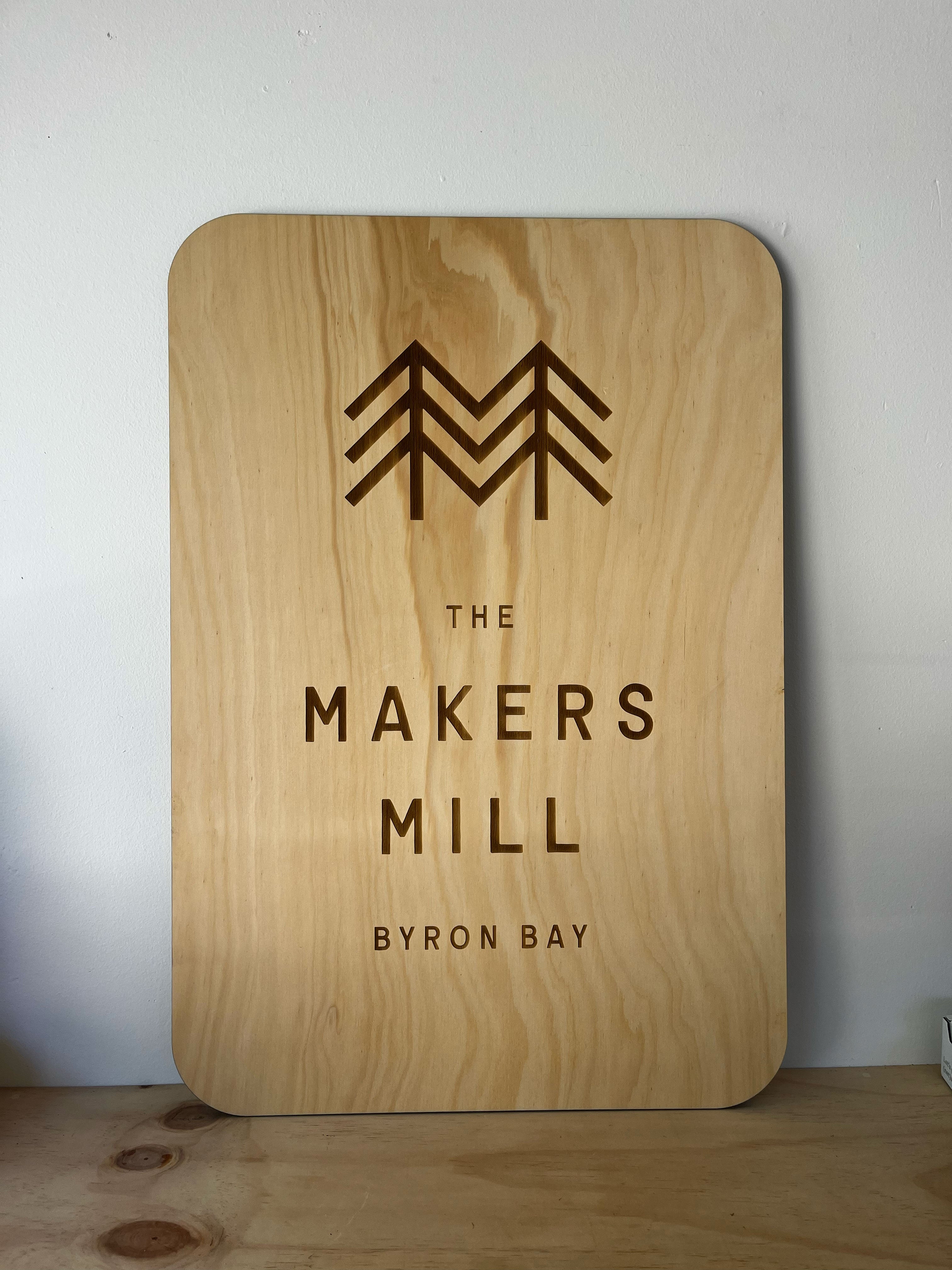 business signage, wall sign, timber sign, shop signage, wood sign, australian made, sustainably sourced queensland hoop pine 