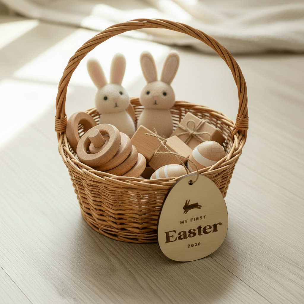 Baby’s First Easter Egg Basket Tag