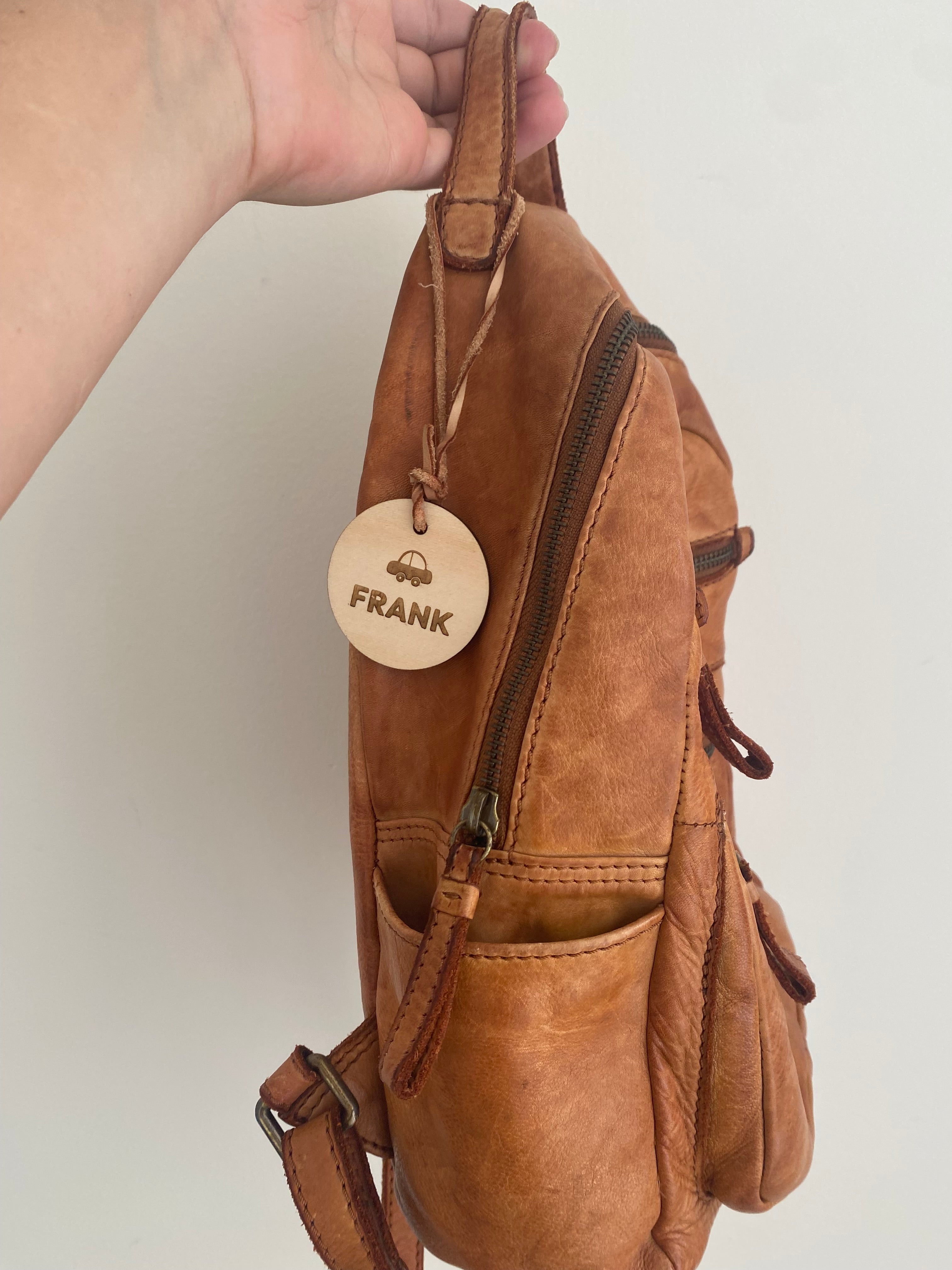 kids name bag tag, custom made, byron bay