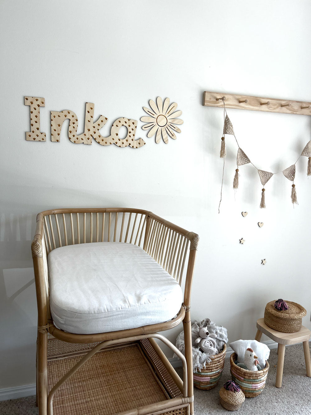 nursery room sign, kids room name sign, personalised wooden name signs