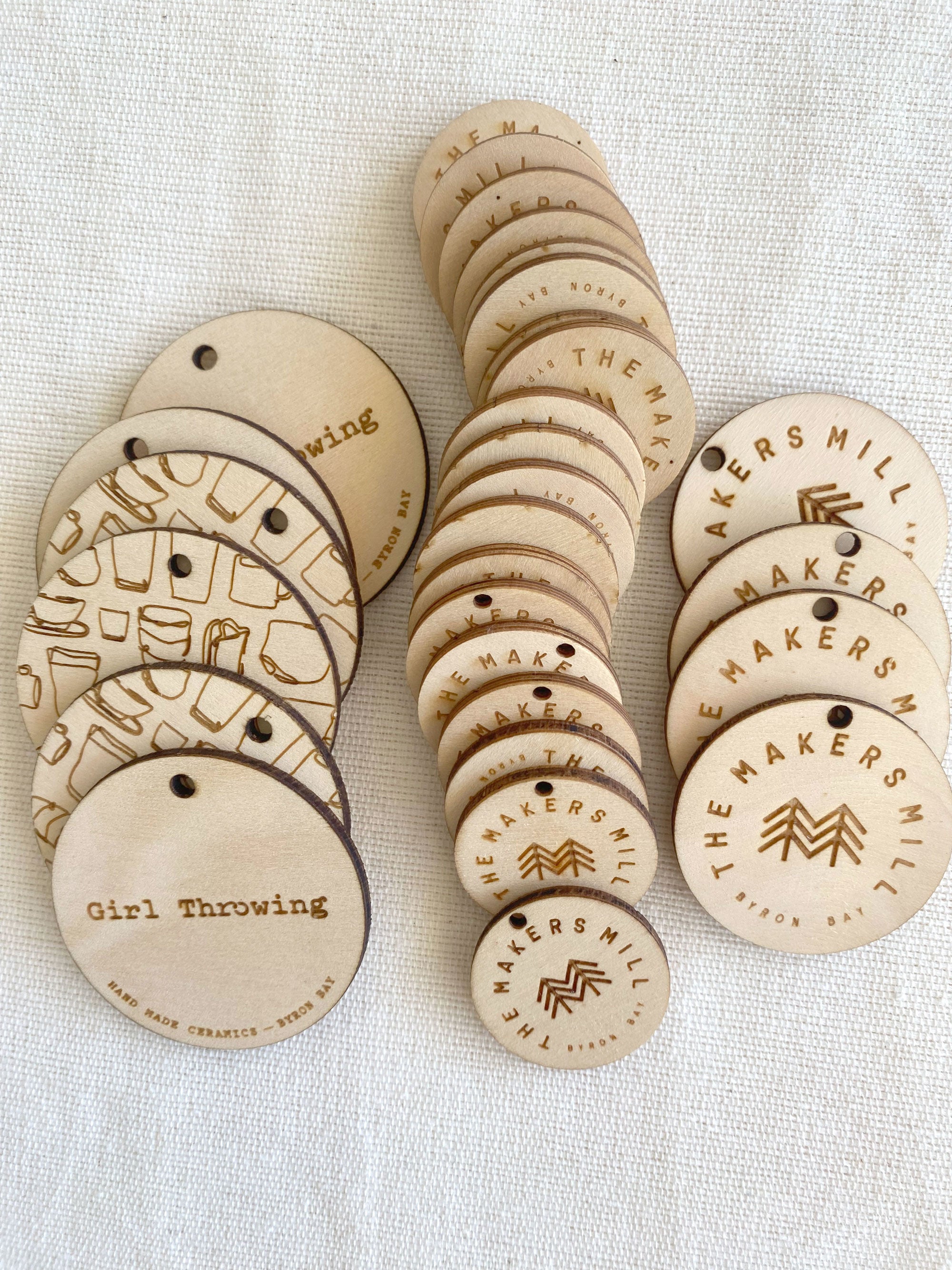 Circular Branded Timber Product Tag