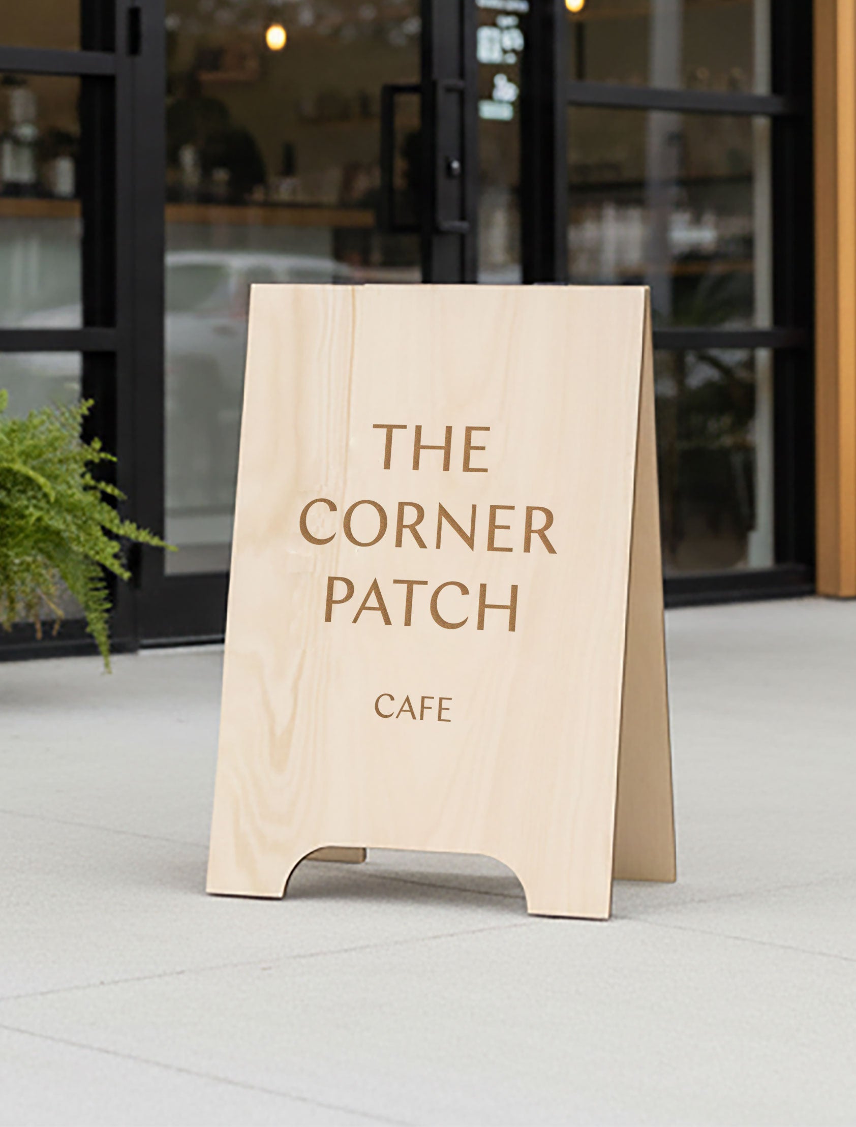 Timber Engraved A-Frame Sign