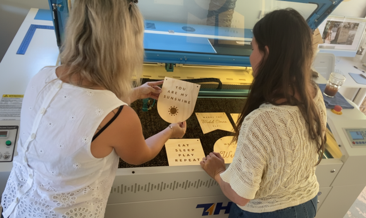 Sustainable Timber Laser Engraved Custom Room Signage