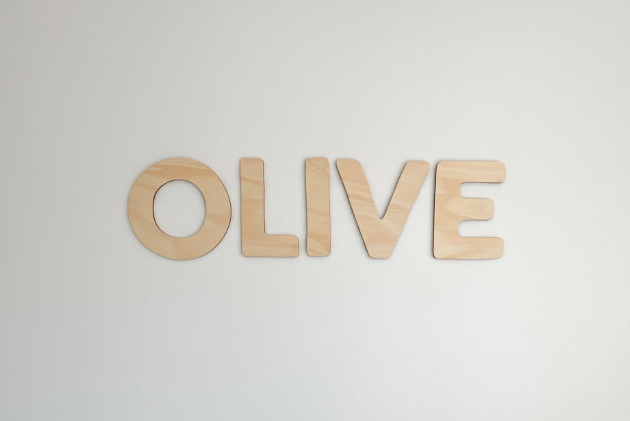 kids name wall script Nursery room kids room with timber sign