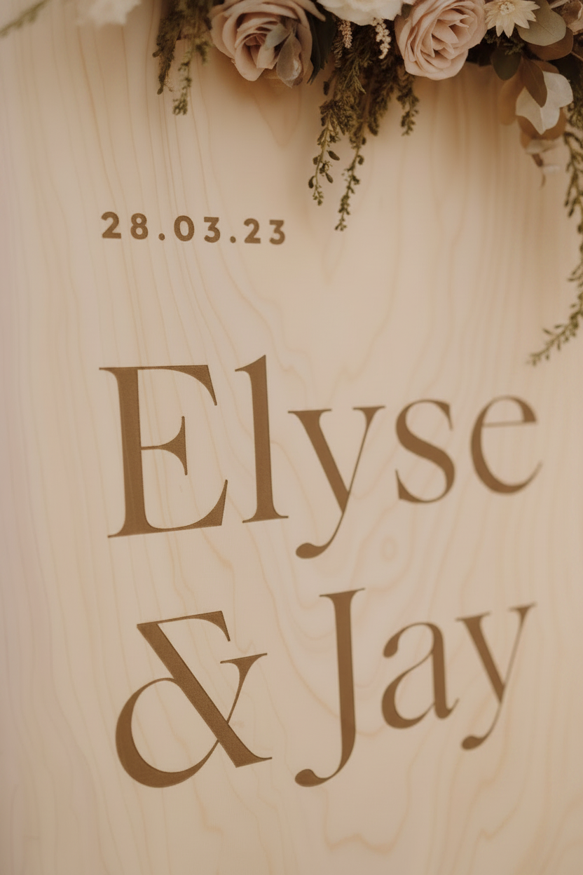 A1 Wedding Welcome Sign