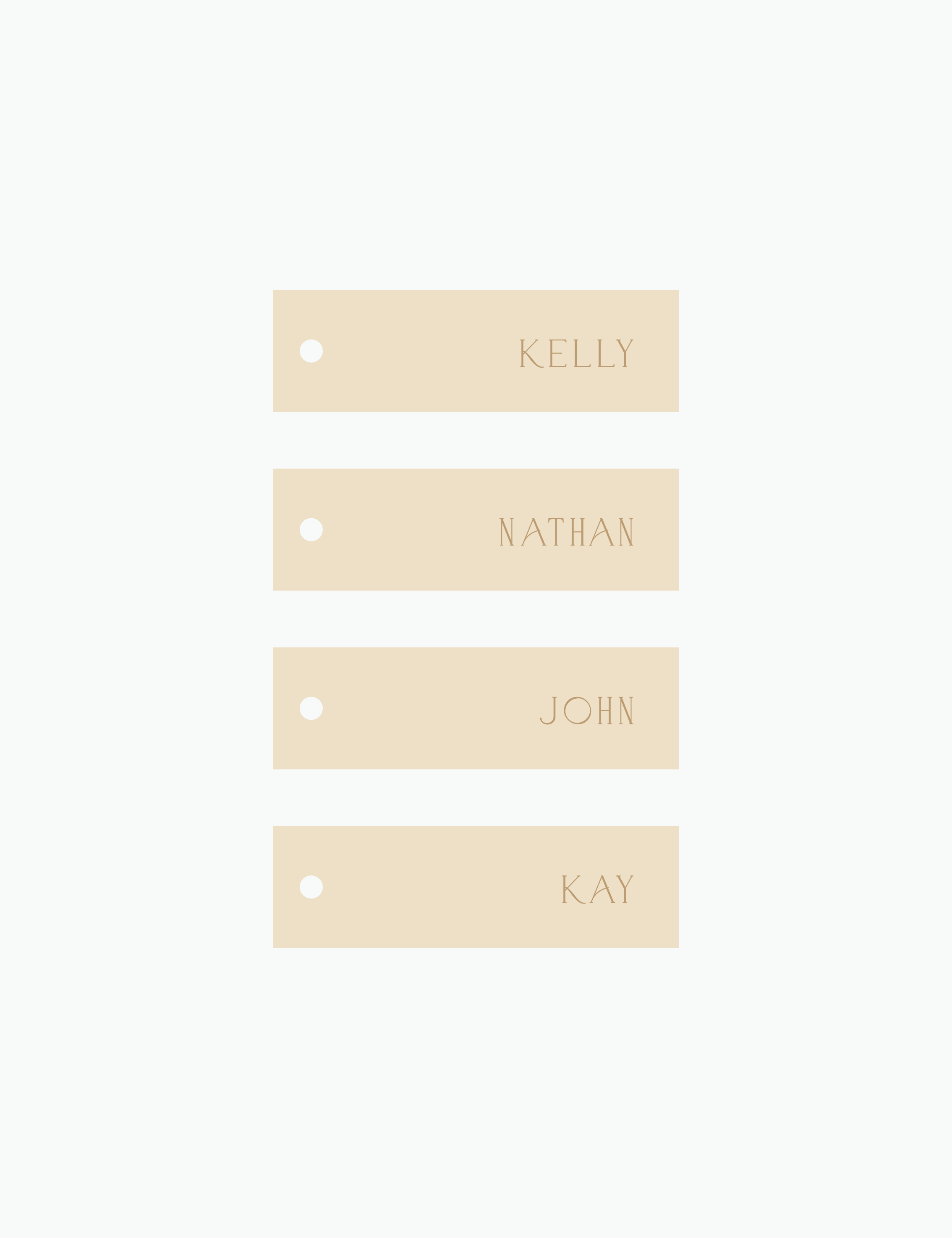 Willow Place Cards