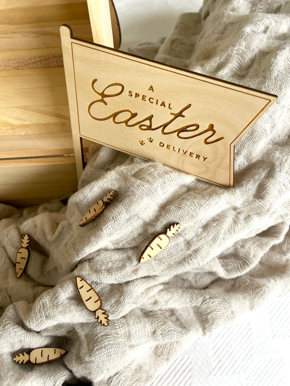 easter, easter bunny tag, easter basket flag, laser engraved easter flag, laser engraved easter sign