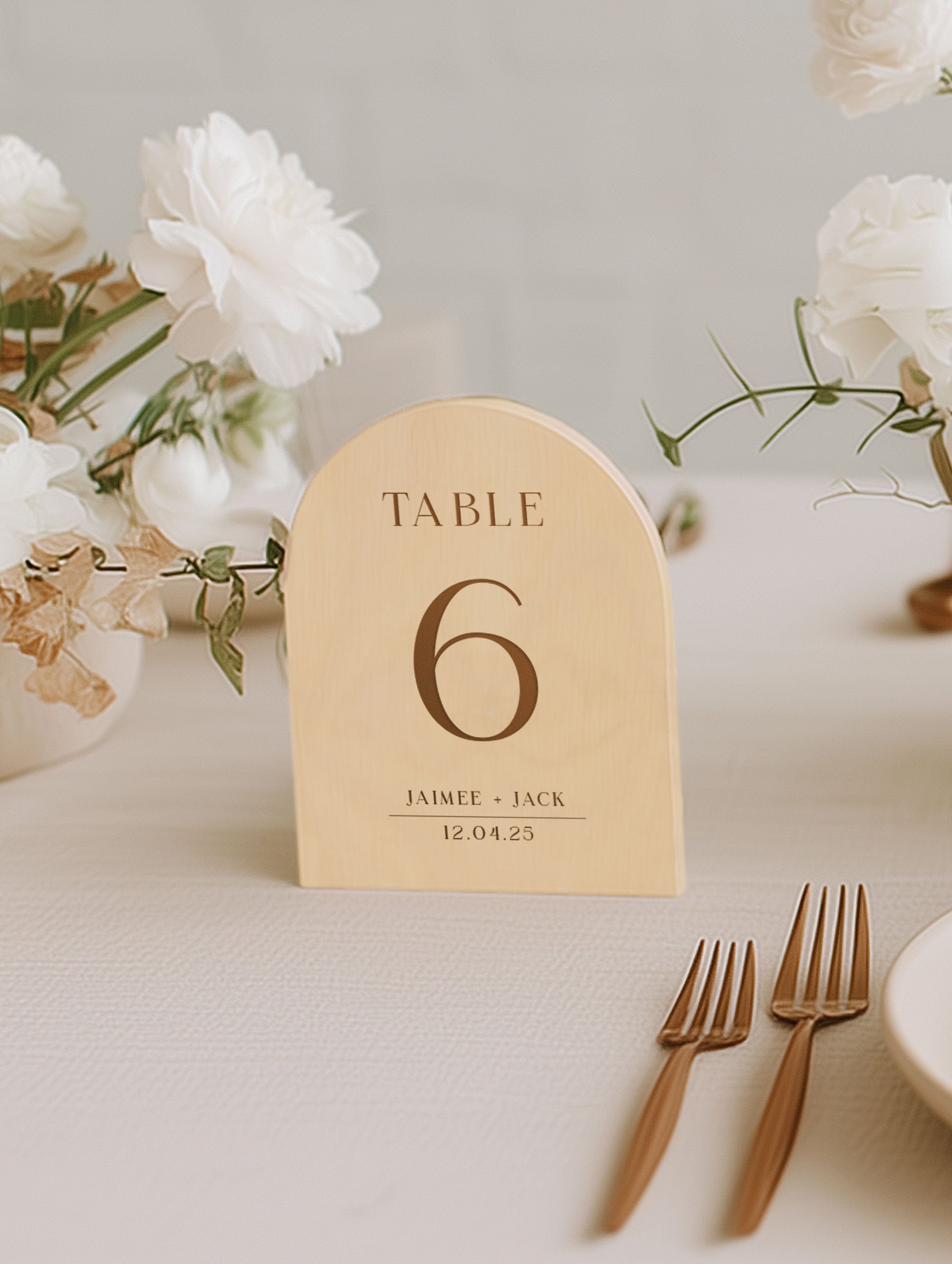 wedding signage, timber table numbers
